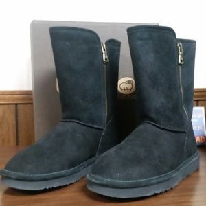 Women's Lamo Black Suede Boots